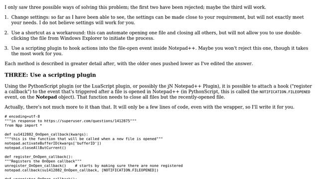 Notepad++ how to auto-close all tabs when selcting new file(keeping only the active tab)? смотреть онлайн
