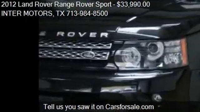 2012 Land Rover Range Rover Sport for sale in Houston, TX 77 смотреть онлайн