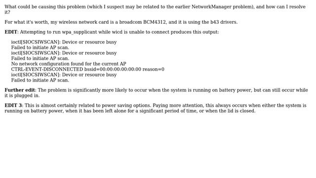 Unix & Linux: How can I solve wifi connection problems between Arch Linux and a WPA2 network? смотреть онлайн