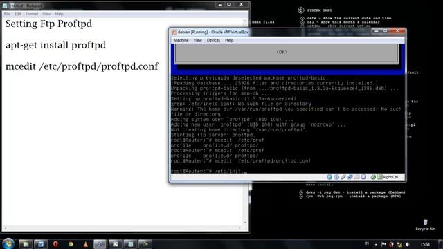 Konfigurasi FTP Proftpd debian 6.0 | Configuration FTP Proftpd Debian 6.0 смотреть онлайн