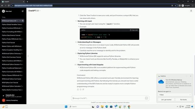 w3schools python ide смотреть онлайн