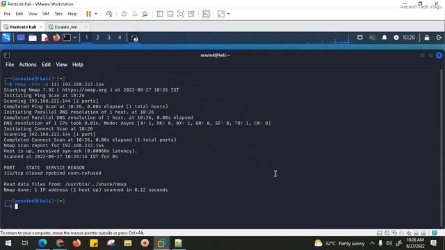 how to use nmap to identify hosts that have portmapper in kali linux смотреть онлайн