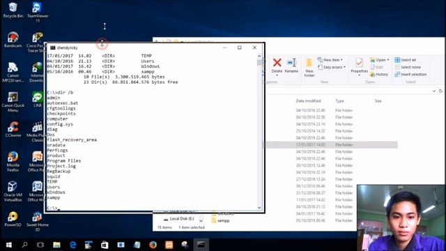 Tutorial Perintah Dasar DOS pada windows dan linux смотреть онлайн