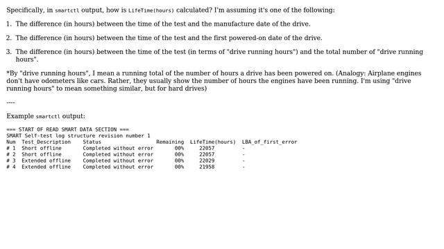 Unix & Linux: In smartctl output, what does LifeTime(hours) mean? смотреть онлайн