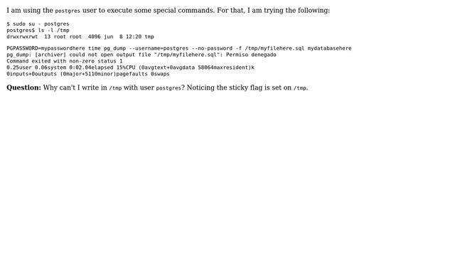 Ubuntu: Why I can't write a file in /tmp/ even when it is root:root and has "t" flag? смотреть онлайн