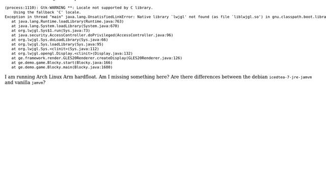 Raspberry Pi: Jamvm unable to run blocky on Arch Linux смотреть онлайн