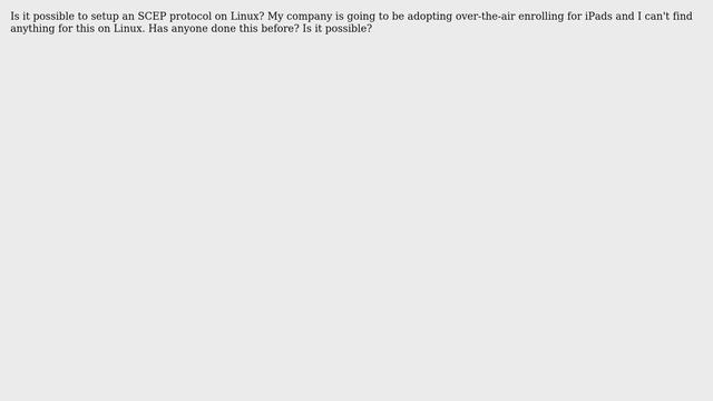 DevOps & SysAdmins: SCEP Protocol on Linux смотреть онлайн