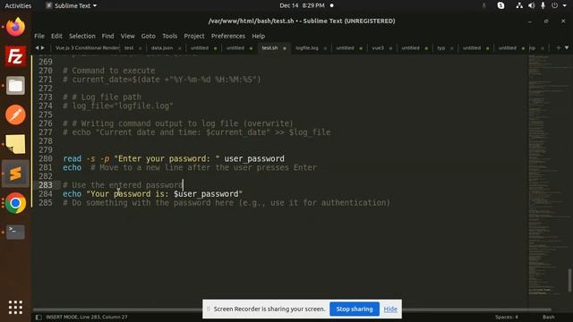 Bash Scripting Tutorial #24 Bash Scripting – Bash Read Password without Echoing back смотреть онлайн