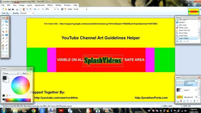 How To Make Free Custom Youtube Channel Art w/ Paint.NET смотреть онлайн