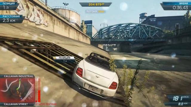 NFS Most Wanted 2012 Gameplay PC Bentley Supersport Isr смотреть онлайн