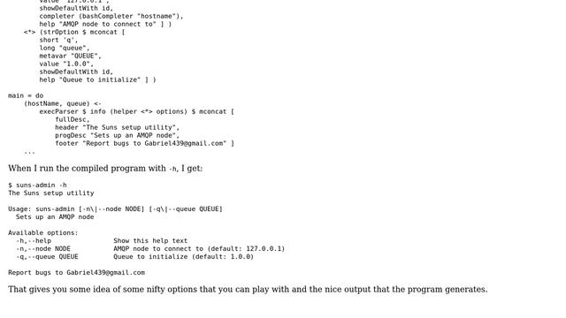 Command line arguments reading monad library (2 Solutions!!) смотреть онлайн