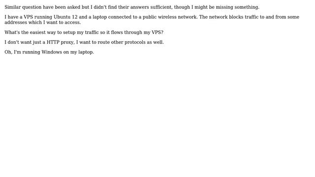 Route all internet traffic through an Ubuntu VPS смотреть онлайн