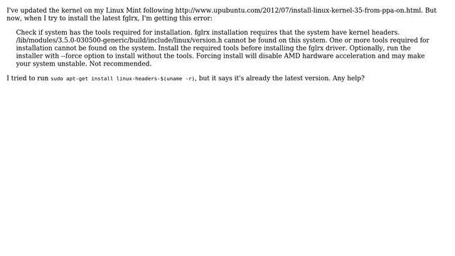 Missing linux headers during ATI driver installation (2 Solutions!!) смотреть онлайн