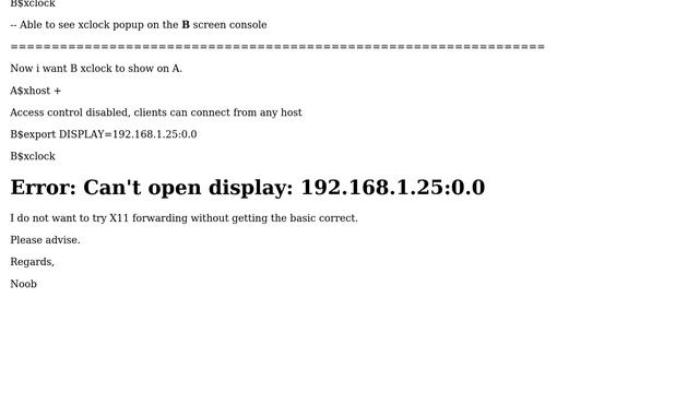 xclock not showing (traditional X without X11 forwarding) смотреть онлайн