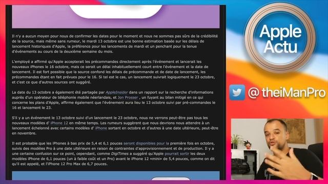 iphone 12 ... Mini ? Leurs Noms et leurs Dates se précisent !! смотреть онлайн