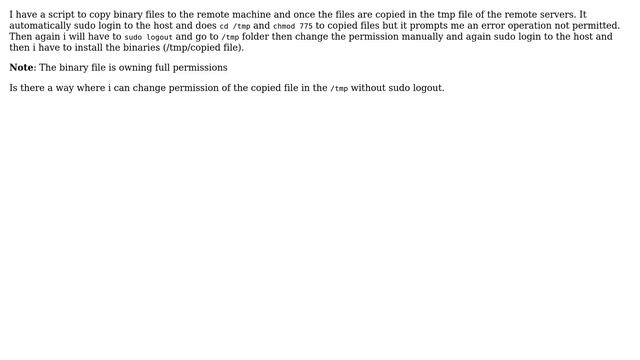 Unix & Linux: Change the permissions of the files смотреть онлайн