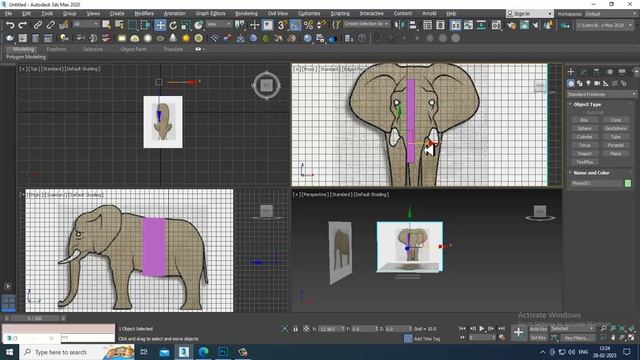 3DsMax Tutorials, Learn 3D Modeling an Elephant Animal from Scratch in 3dsmax ( Part 1) смотреть онлайн
