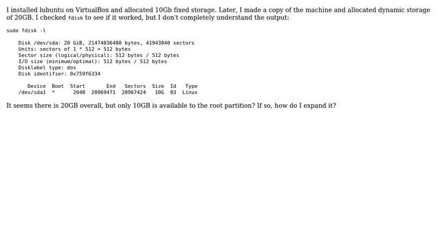 Understanding fdisk -l output on a virtual machine смотреть онлайн