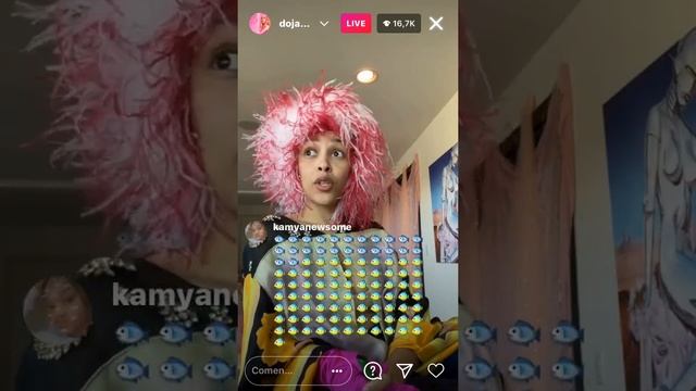 Doja Cat Instagram Live 26.01.2021 - ‘ I’m just gonna take it like a fish ’ смотреть онлайн
