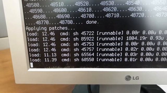 Ctrl+T freebsd 11 12 13 show what process system doing now - applying patches install update upgrad смотреть онлайн