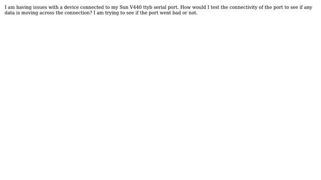 Unix & Linux: ttyb serial port connectivity issues смотреть онлайн