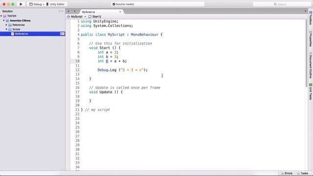 Operations with Variables in C# Programming basic Unity in Mono Develop Tutorials 02 смотреть онлайн