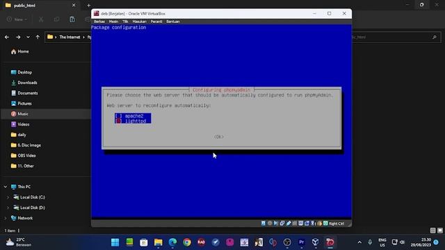 Setting Server debian 11 virtual box SMK DARUT TAQWA смотреть онлайн