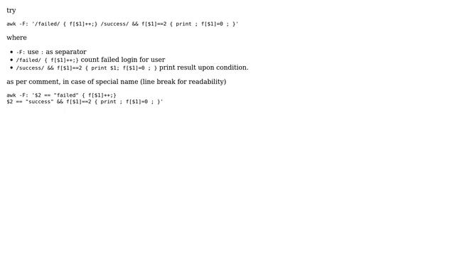 Unix & Linux: Print user names who succeeded to login on third attempt (3 Solutions!!) смотреть онлайн
