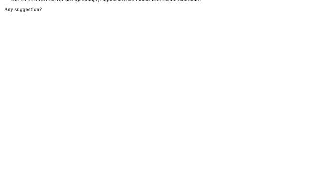 Unix & Linux: systemd: nginx does not resolve /etc/hosts entries at boot time смотреть онлайн