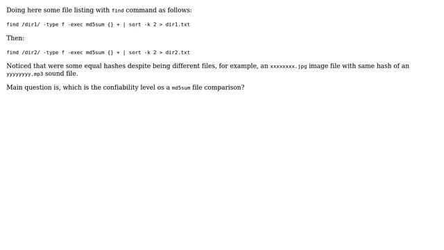 Unix & Linux: Acuracy Level of md5sum Comparison смотреть онлайн