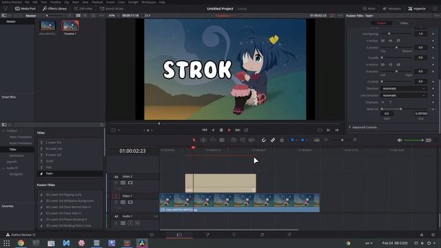 DaVinci Resolve 15 Quick Tip: Stroke Text & Typewriter смотреть онлайн