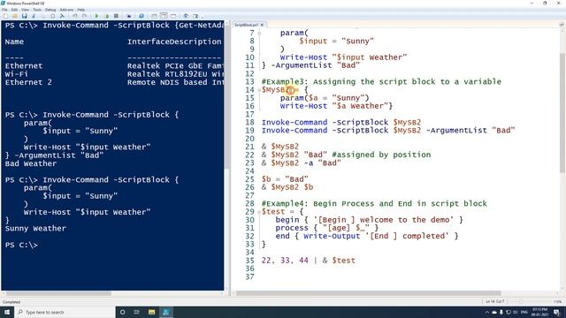 Script Block - PowerShell Tutorial - Class 31 смотреть онлайн