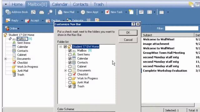 GroupWise 7 Tabs on Nav Bar смотреть онлайн