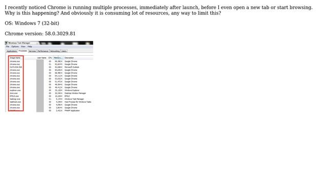 Why does Chrome has so many processes running, when I have just opened the application? смотреть онлайн