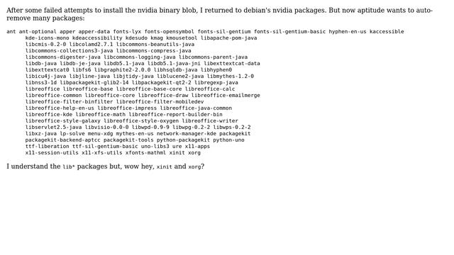 Unix & Linux: apt-get autoremove removes important packages смотреть онлайн