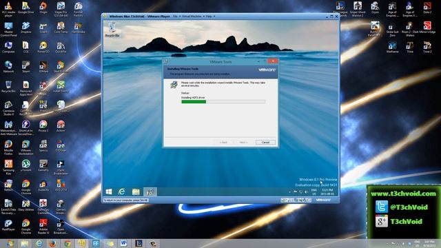 HOW-TO: Install VMware Tools on a Windows Blue Virtual Machine on VMware Player [HD] смотреть онлайн
