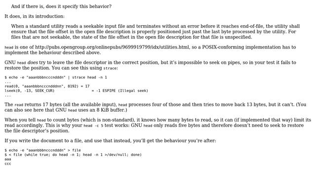 Unix & Linux: head eats extra characters (3 Solutions!!) смотреть онлайн