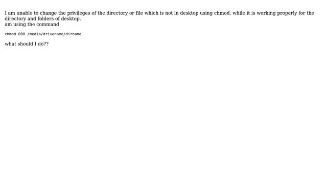 Ubuntu: chmod is not working смотреть онлайн
