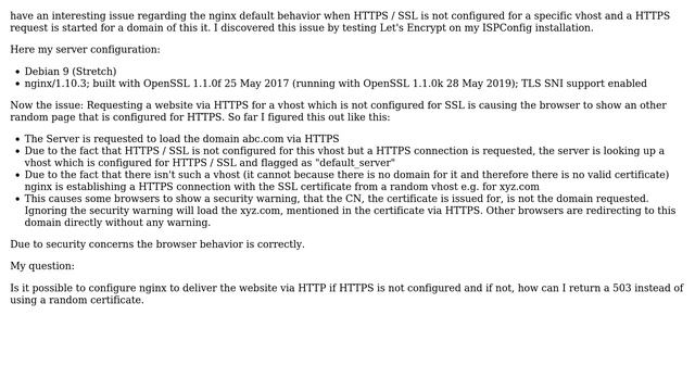 Nginx and HTTPS / SSL behavior смотреть онлайн