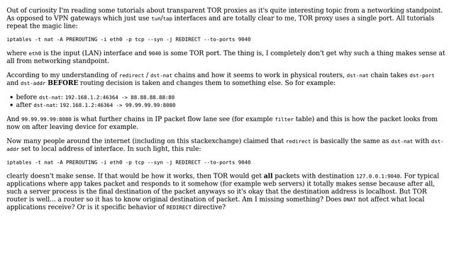 Unix & Linux: What does iptables -j REDIRECT \*actually\* do to packet headers? (2 Solutions!!) смотреть онлайн