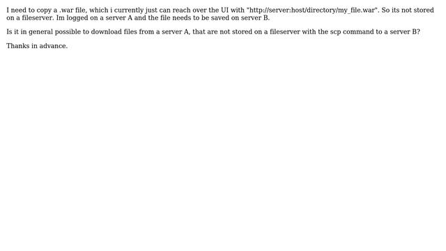 copy a file with scp, which is not stored on a filesystem смотреть онлайн