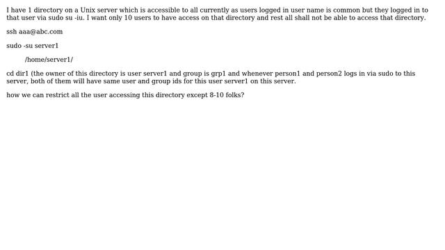 Unix & Linux: restrictions on a directory on shared server смотреть онлайн