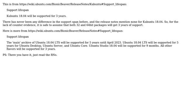 Ubuntu: Will Kubuntu 18.04 LTS be supported on 32 bit machines for 5 years? (2 Solutions!!) смотреть онлайн