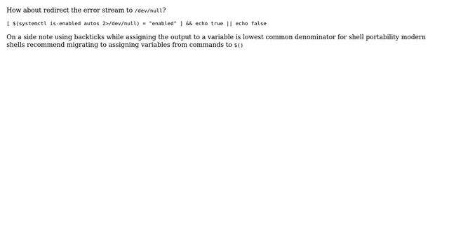 How to set variable to output of a command in a bash script, without the command output showing... смотреть онлайн