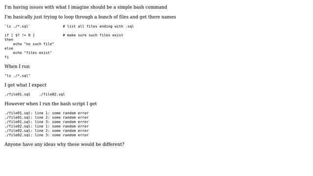 Unix & Linux: Linux Bash Scripting Issue with Wildcard (2 Solutions!!) смотреть онлайн
