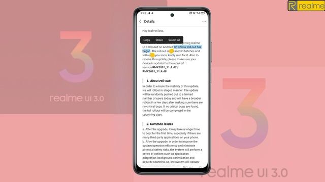 Realme Ui 3.0 Android 12 Stable Update New Rule Apply Full Process 😍 | Realme Ui 3.0 Stable Update смотреть онлайн