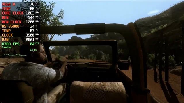 Far Cry 2 - Ryzen 5 3500U + VEGA 8 - 720p, Custom Settings, 35W TDP смотреть онлайн