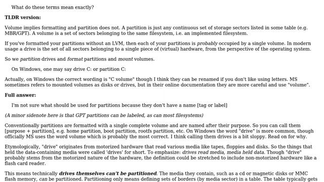 Unix & Linux: Differences between volume, partition and drive (6 Solutions!!) смотреть онлайн