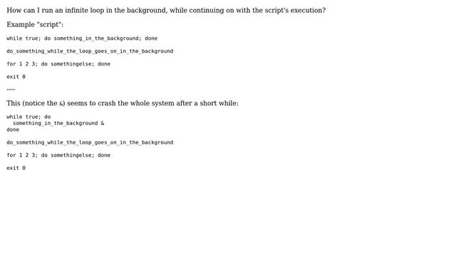 Unix & Linux: How to run an infinite loop in the backgrounds (3 Solutions!!) смотреть онлайн