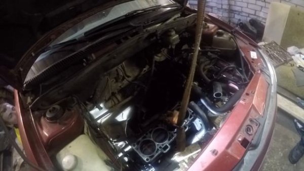 Снятие мотора с Калины, или как Круз становится запорожцем